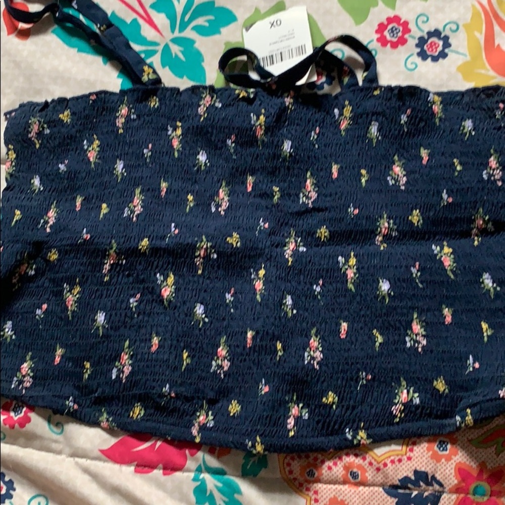 smocked crop top